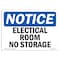 Signmission OSHA Notice, 5" Height, Electrical Room No Storage Sign, 7" X 5", Landscape OS-NS-D-57-L-11686 - alternate 1